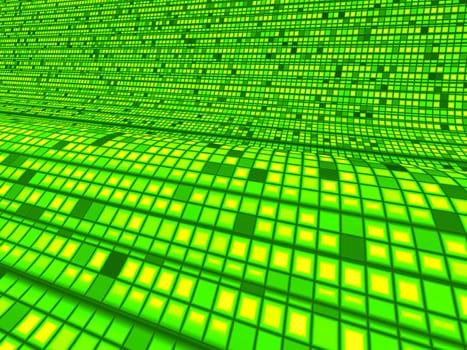 Green Matrix Wave Background