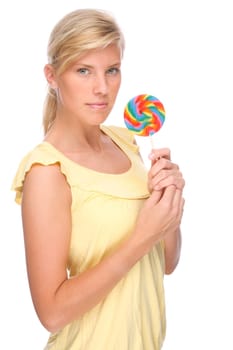 Girl with lollipop