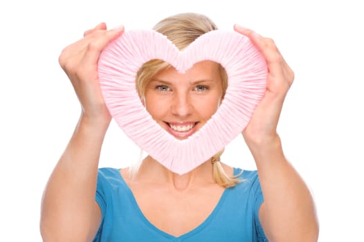Woman with heart