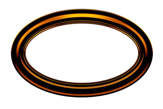 Ellipse brown painting frame