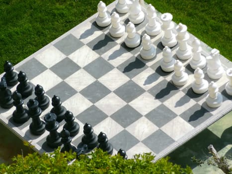 Outdoor chess game