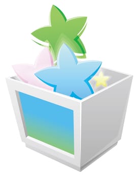 box and stars