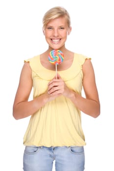 Girl with lollipop