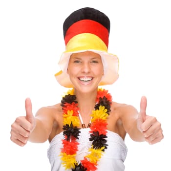 Female football fan
