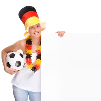 Female football fan
