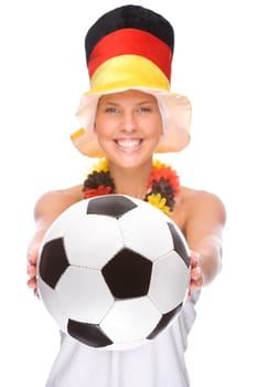 Female football fan