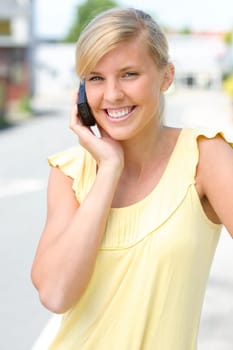 On the phone