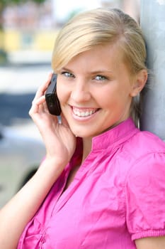 On the phone