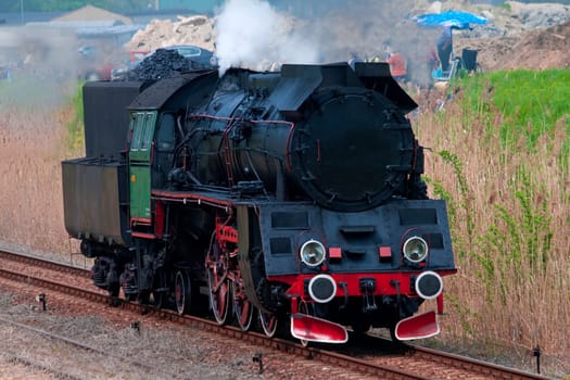 Old steam locomotive