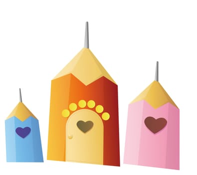 pencil with heart