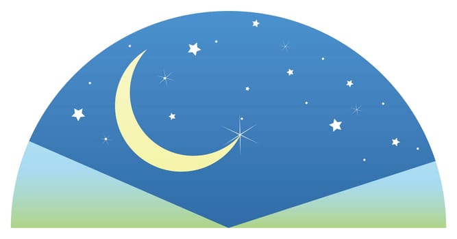 moon and stars