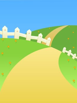 Road on the hill