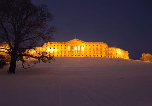 Illuminated Wilhelmshöhe Palace