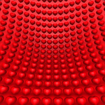 Red Hearts Background 01