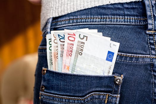 Cash in a pocket