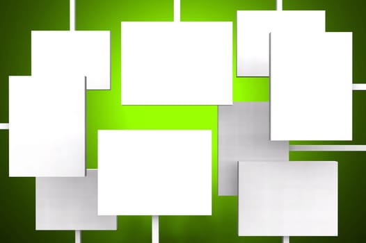 White Signs on green - 03