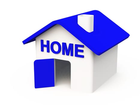 blue home