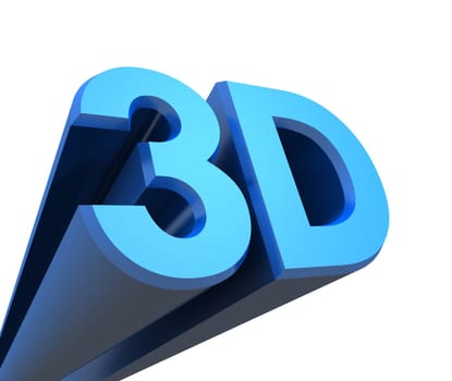 3D Cinema Text - Blue 02