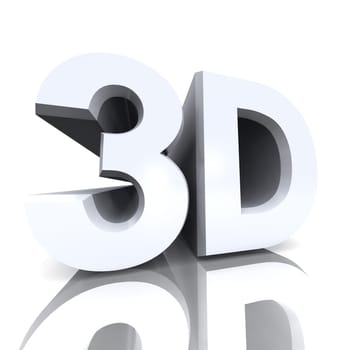 3D Cinema Text - Silver 01