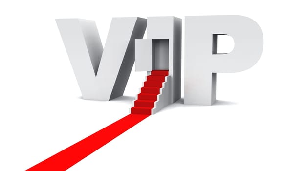 3D VIP Text with Red Carpet 02