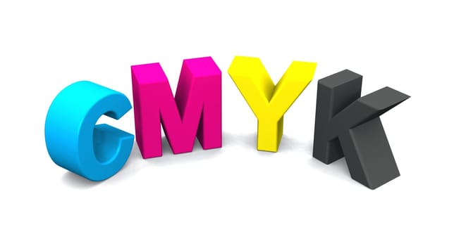 3D - CMYK Letters - 07