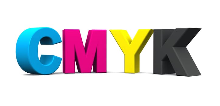 3D - CMYK Letters - 05