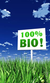 Shield in the grass - 100 percent BIO 02