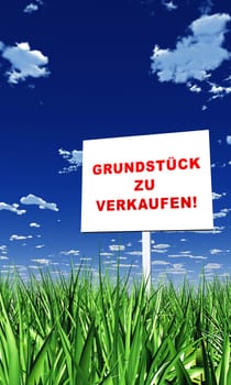 Sign in the Grass - Sell Land 02