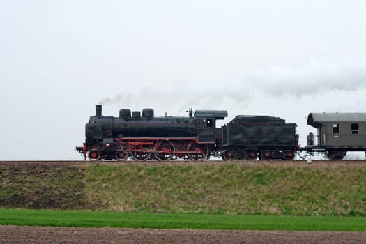 Old retro steam train