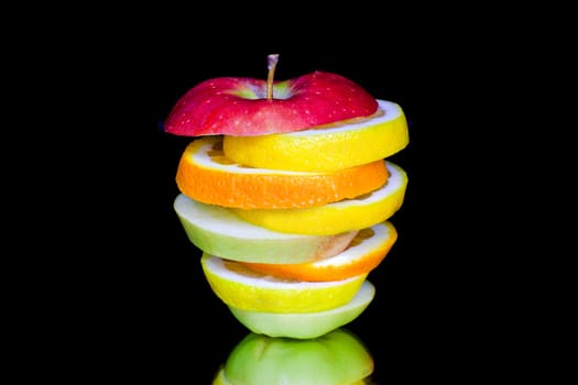 Sliced fruits