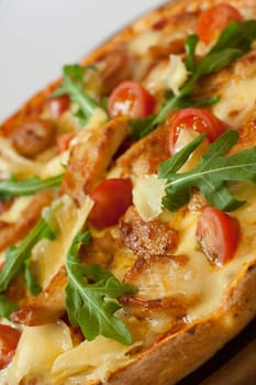 Italian healthy chicken pizza