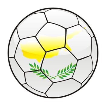 cyprus flag on soccer ball