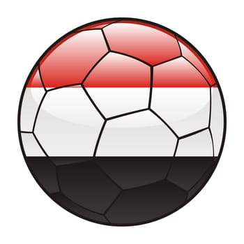 egypt flag on soccer ball