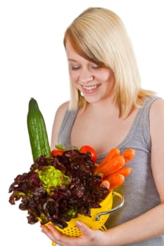 Uncooked vegetarian food