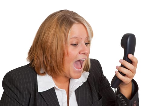 Frustrated businesswoman