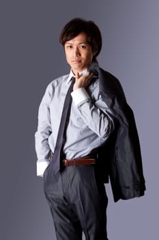 Successful Asian business man