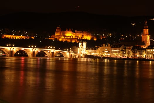 Heidelberg Castle big at night