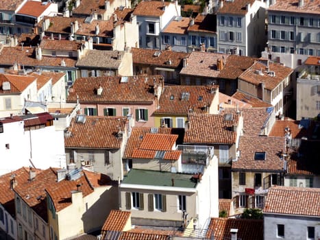 Roofs at Marseilles, France