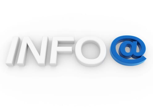 3d info email blue