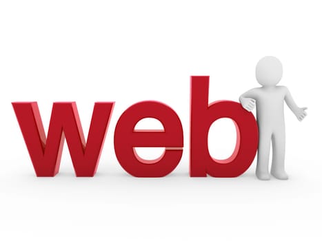 3d human web red