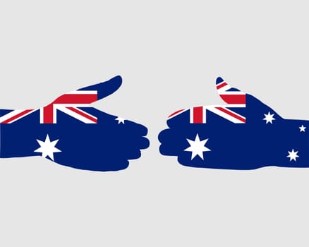 Australian handshake