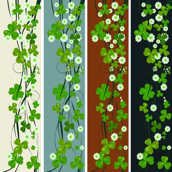 Vertical headers with St. Patrick