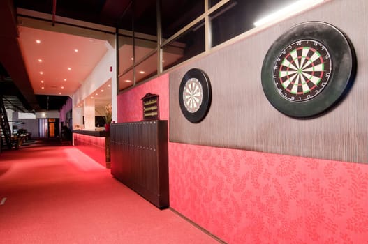 Darts boards in club