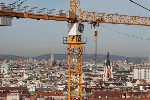 Crane Building Construction Site