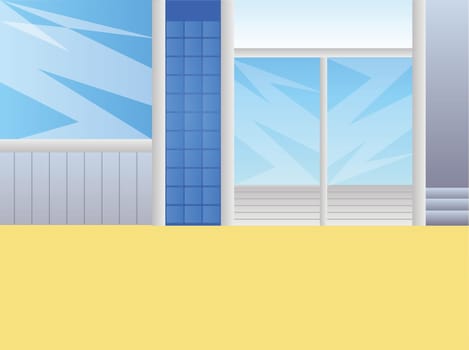 glass door