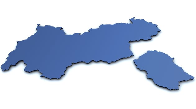 Map of Tyrol - Austria