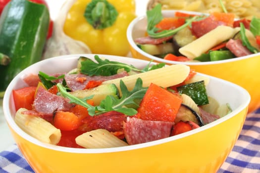 Penne salad