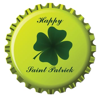 happy saint patrick bottle cap