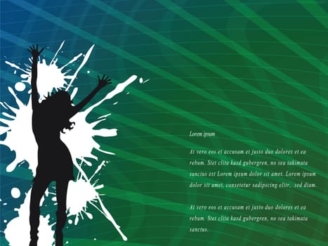 green vector background