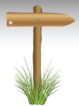 wooden signboard
